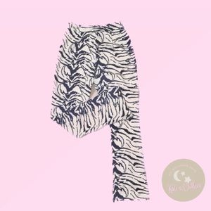 Purple Flared Pants With Zebra (COMPLETELY NEW)